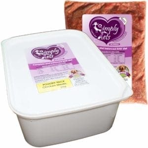 Poultry Pack for Dogs by Simply Pets | Chicken Meal for Dogs | Veterinary formulated | Raw Dog Food | Raw Food for Dogs